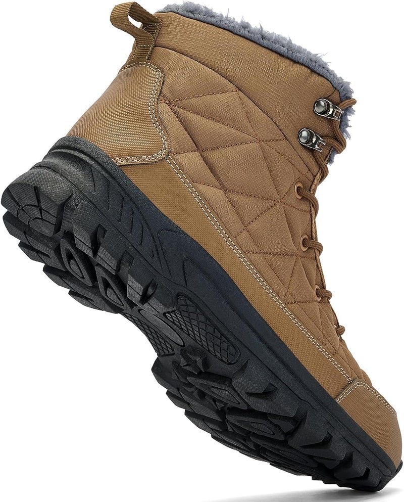 UPSOLO Men's Winter Warm Snow Work Boots - Image 2